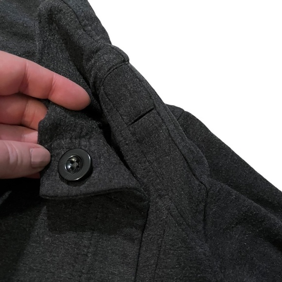 Lululemon Coast Wrap Jacket Top Cowl Neck One Button Pockets Mod Black size 2 - Picture 6 of 14